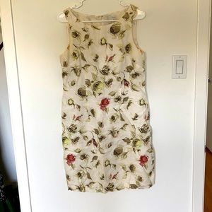 Linen sheath dress